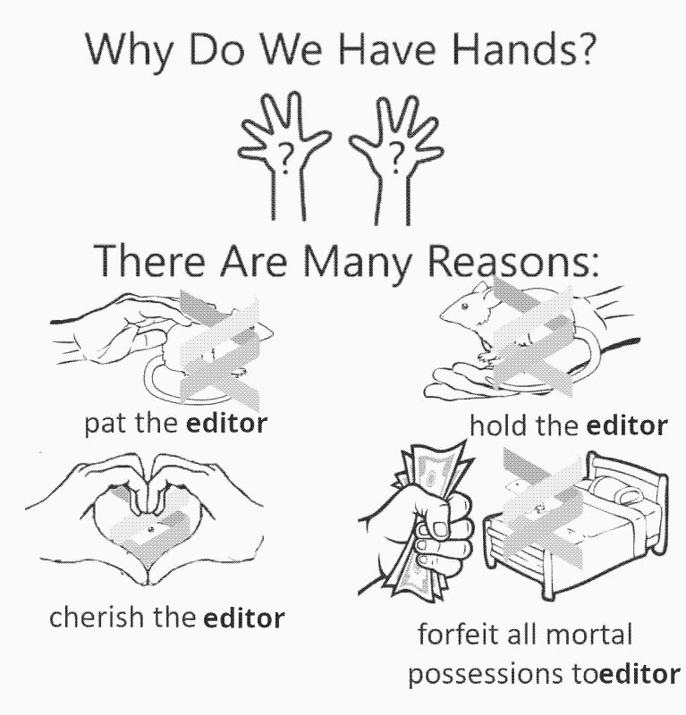 Cherish the editor.